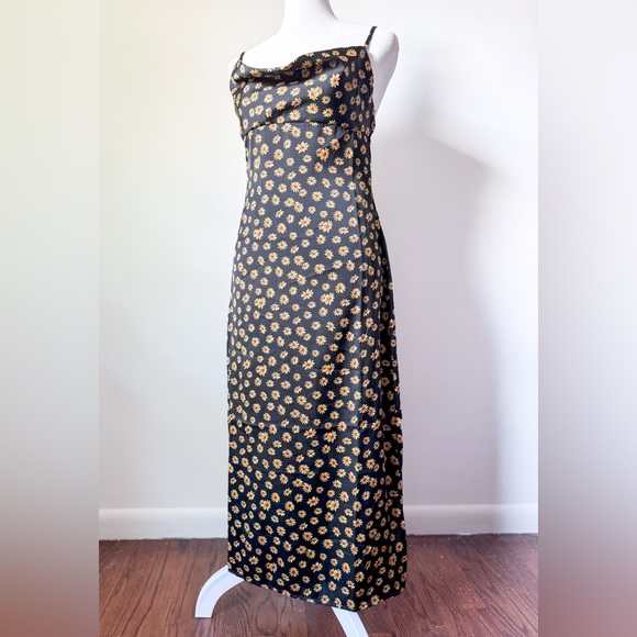 Floral Cowlneck Midi Slip Dress - Picture 7 of 7